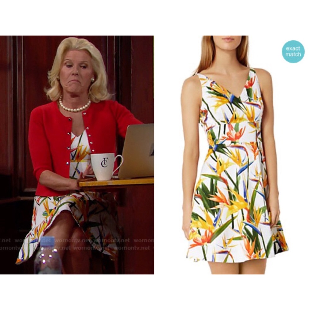 Karen Millen Bird Of Paradise Print Dress